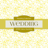Yellow Wedding Digital Paper DP900 - Digital Paper Shop - 2