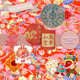 Lunar New Year Digital Paper DP3202 - Digital Paper Shop