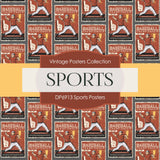 Sports Posters Digital Paper DP6913 - Digital Paper Shop