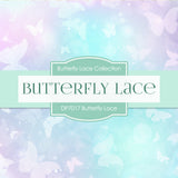 Butterfly Lace Digital Paper DP7017 - Digital Paper Shop