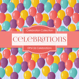 Celebrations Digital Paper DP6126A - Digital Paper Shop