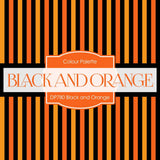 Black and Orange Digital Paper DP780 - Digital Paper Shop