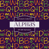 Alphabets Digital Paper DP1489 - Digital Paper Shop