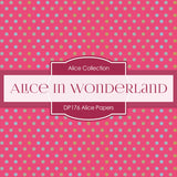 Alice In Wonderland Digital Paper DP176 - Digital Paper Shop