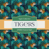 Tropical Tiger Digital Paper DP6854 - Digital Paper Shop