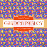 Garden Paisley Digital Paper DP262 - Digital Paper Shop