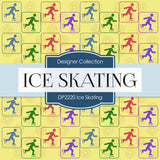 Ice Skating Digital Paper DP2220 - Digital Paper Shop