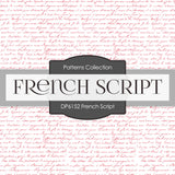 French Script Digital Paper DP6152A - Digital Paper Shop