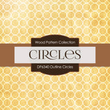 Outline Circles Digital Paper DP6340A - Digital Paper Shop