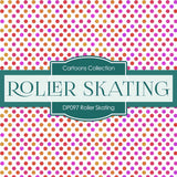 Roller Skating Digital Paper DP097 - Digital Paper Shop