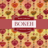 Bokeh Hearts Digital Paper DP1048 - Digital Paper Shop