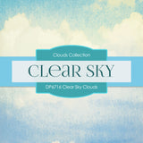 Clear Sky Clouds Digital Paper DP6716 - Digital Paper Shop