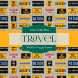 Vintage Travels Digital Paper DP4315A - Digital Paper Shop