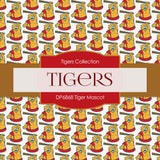 Tiger Mascot Digital Paper DP6868 - Digital Paper Shop