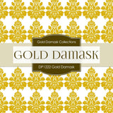 Gold Damask Digital Paper DP1222 - Digital Paper Shop
