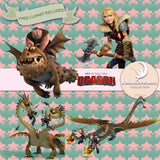 How To Train Your Dragon Digital Paper DP3069 - Digital Paper Shop