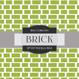 Rainbow Brick Digital Paper DP1057 - Digital Paper Shop - 2
