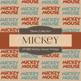 Mickey Mouse Vintage Digital Paper DP1882 - Digital Paper Shop