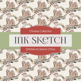 Ink Sketch China Digital Paper DP6946 - Digital Paper Shop