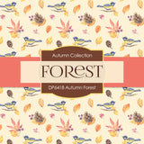Autumn Forest Digital Paper DP6418 - Digital Paper Shop
