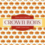 Crown Lions Digital Paper DP6891 - Digital Paper Shop