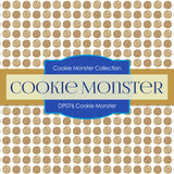 Cookie Monster Digital Paper DP076 - Digital Paper Shop