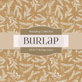 Burlap Lace Digital Paper DP3717 - Digital Paper Shop