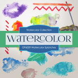Watercolor Splotches Digital Paper DP6009 - Digital Paper Shop - 3