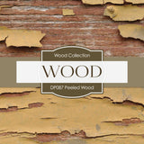 Peeled Wood Digital Paper DP087A - Digital Paper Shop