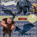How To Train Your Dragon Digital Paper DP3067 - Digital Paper Shop