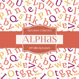 Alphabets Digital Paper DP1488 - Digital Paper Shop