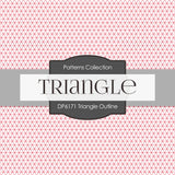 Triangle Outline Digital Paper DP6171A - Digital Paper Shop