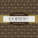 Coffee Cafe Digital Paper DP7034 - Digital Paper Shop