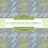 Houndstooth Spring Digital Paper DP1018 - Digital Paper Shop
