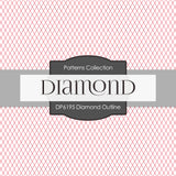 Diamond Outline Digital Paper DP6195B - Digital Paper Shop