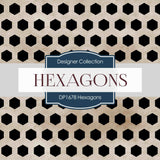 Hexagons Digital Paper DP1678 - Digital Paper Shop