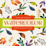 Watercolor Flowers Digital Paper DP6070 - Digital Paper Shop - 3