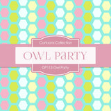 Owl Party Digital Paper DP115 - Digital Paper Shop