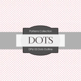 Dots Outline Digital Paper DP6155A - Digital Paper Shop