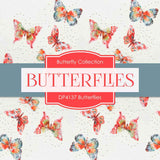 Butterflies Digital Paper DP4137 - Digital Paper Shop