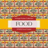 Food Posters Digital Paper DP6902 - Digital Paper Shop