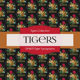 Tiger Typography Digital Paper DP6870 - Digital Paper Shop