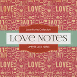 Love Notes Digital Paper DP6965 - Digital Paper Shop