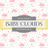 Baby Clouds Digital Paper DP6723 - Digital Paper Shop