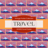 Travel Posters Digital Paper DP6905 - Digital Paper Shop