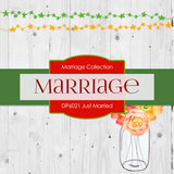 Just Married Digital Paper DP6021 - Digital Paper Shop - 3