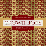 Crown Lions Digital Paper DP6877 - Digital Paper Shop