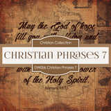 Christian Phrases 7 Digital Paper DW006 - Digital Paper Shop