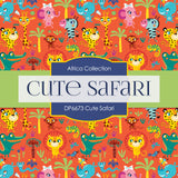 Cute Safari Digital Paper DP6673 - Digital Paper Shop