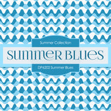Summer Blues Digital Paper DP6202A - Digital Paper Shop